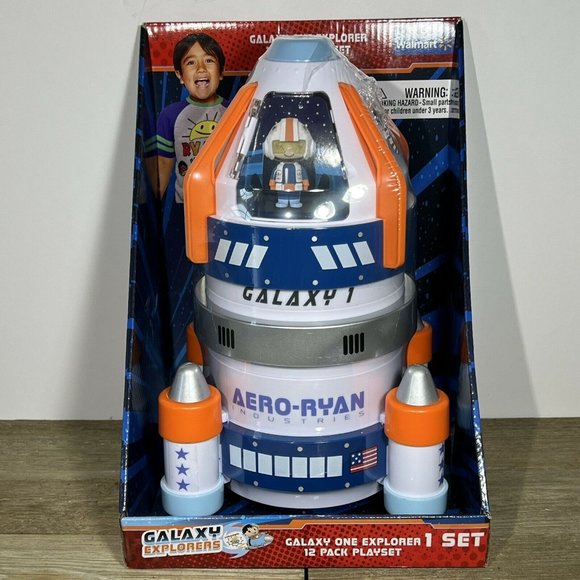 Ryans World Galaxy One Explorer Toy 12 Figure Micro Shuttle Rocket Space… - Picture 1 of 11